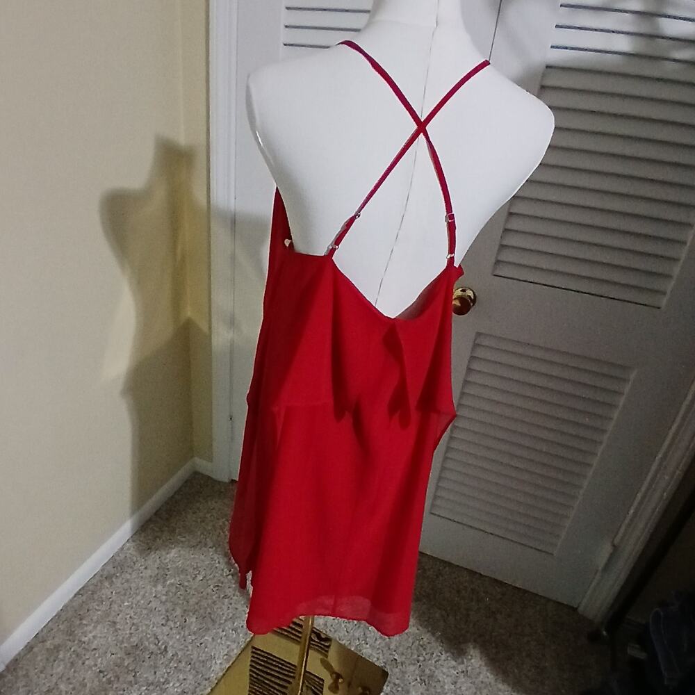 Bcbgeneration Red Spaghetti Strap Fully Lined She… - image 8